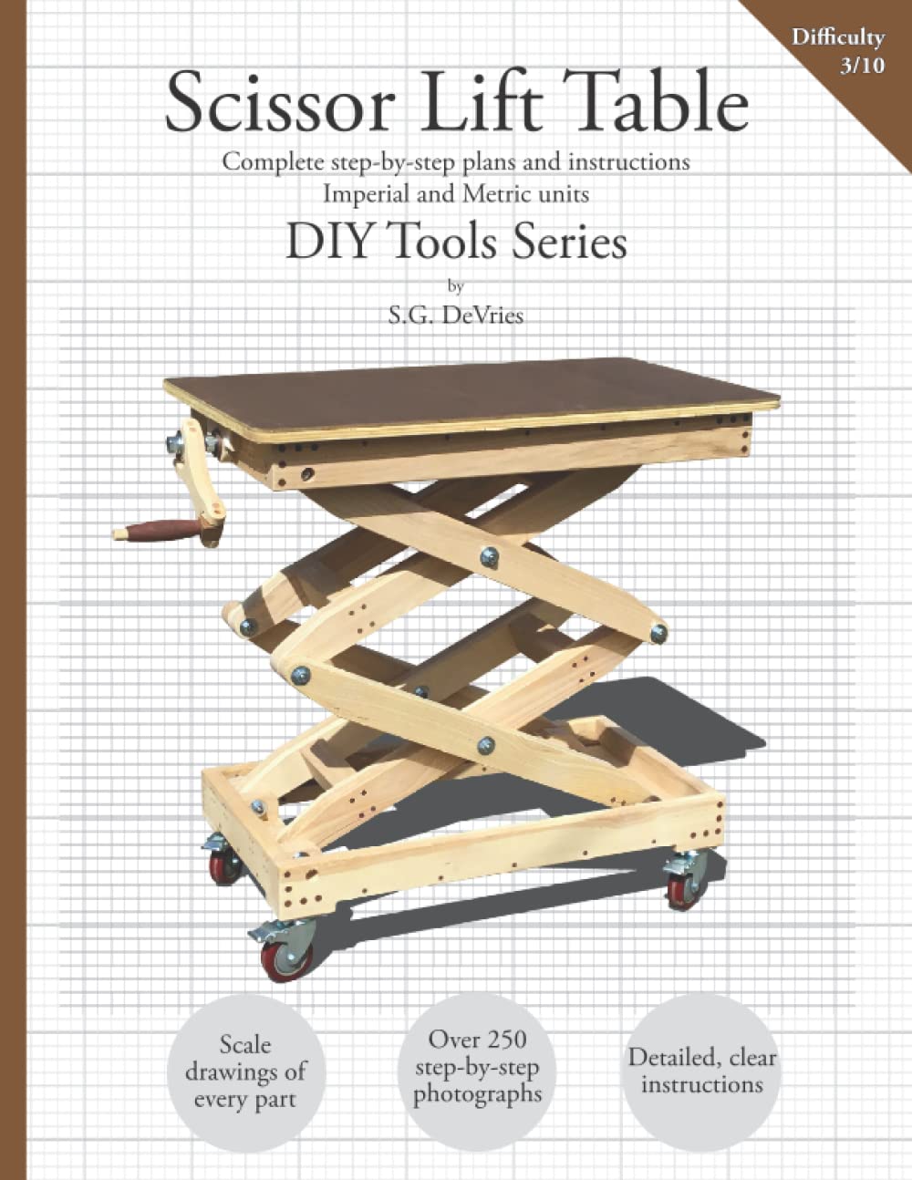 Scissor Lift Table — DIY Tool Series: Complete step-by-step plans and instructions — Imperial and Metric units