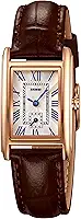Relógio de pulso vintage feminino retangular, clássico, analógico, quartzo, ultrafino, pulseira feminina, relógio de negócios, vestido de negócios com pulseira de couro