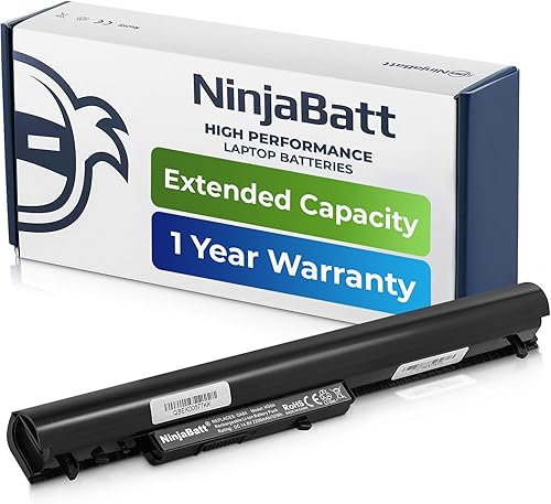NinjaBatt Batería para HP 746641-001 740715-001 OA04 OA03 15-R029WM 15-R052NR 15-R015DX 15-G020DX 15-R137WM 15-D035DX 250 GG 3 15-D020DX HSTNN-LB5Y