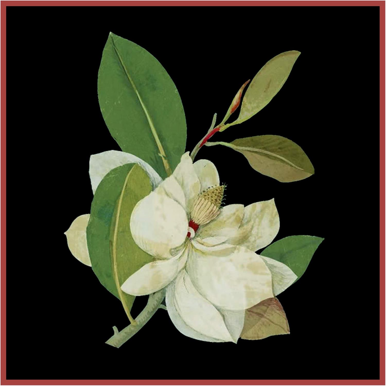 Orenco Originals Magnolia Flower Mary Delany Counted Cross Stitch Pattern