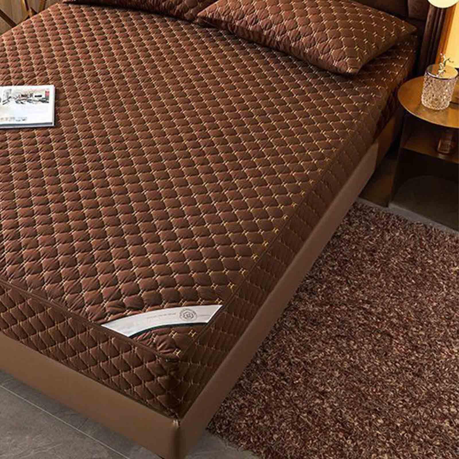 Matratzenschoner Mit Reibverschluss 180x200 Matratzenbezug ReißVerschluss Gesteppt Mattress Protector Mattress Cover MatratzenhüLle(#5,180x200+20cm)