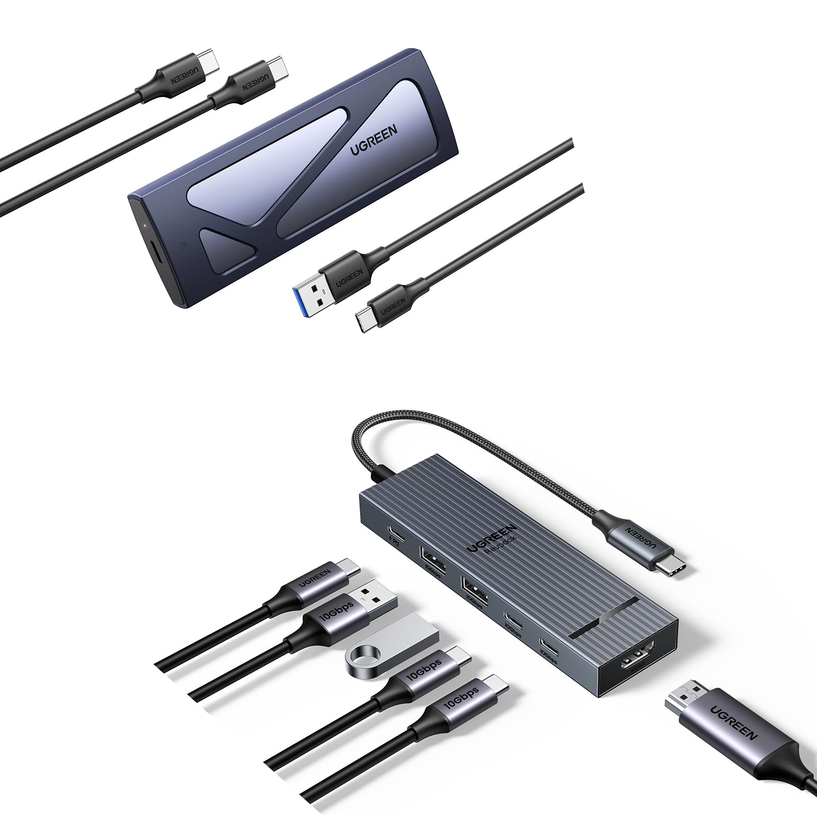 Amazon.com: UGREEN 10Gbps SSD Enclosure Bundle with UGREEN Revodok
