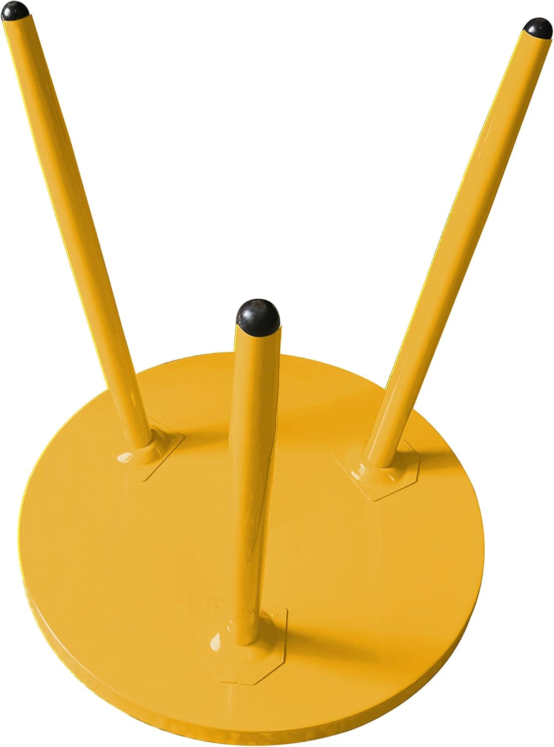 Kings Brand Furniture – Whelan Round Metal Side End Accent Table, Yellow : Home & Kitchen