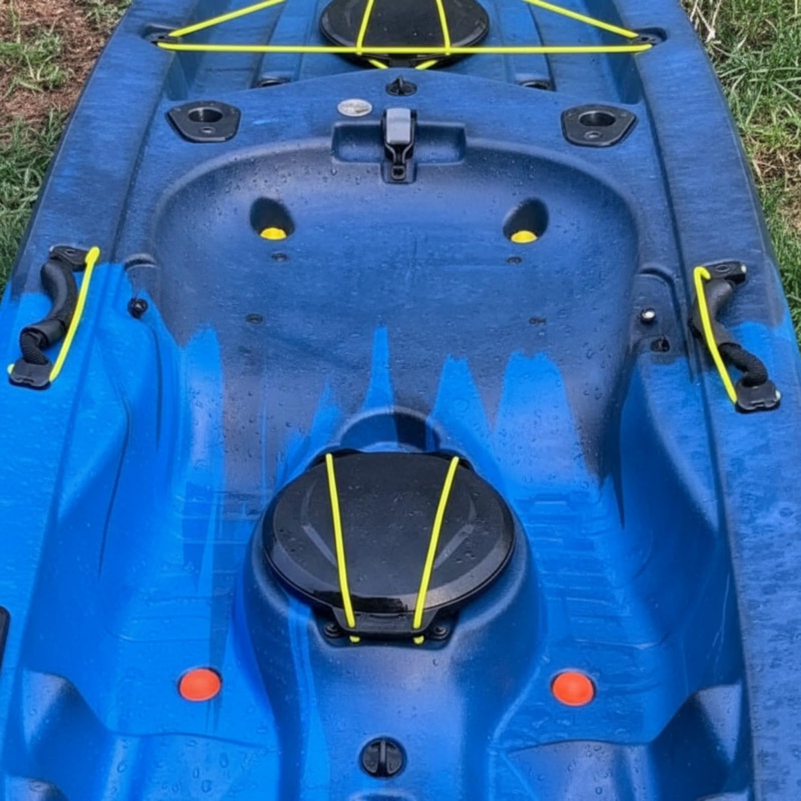 2 contenitori per kayak con inserto nero per kayak, accessori per pesca e barche