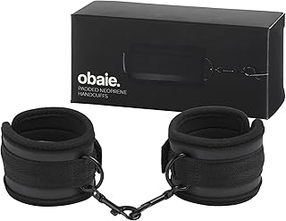 obaie Menottes Sex Adulte en Néoprène - Menottes Sex Adulte Fourrure - Attache BDSM Confortable pour Bondagerie Sexes Couple - Accessoire Jouet BDSM - Retenue et Bondage Réglable