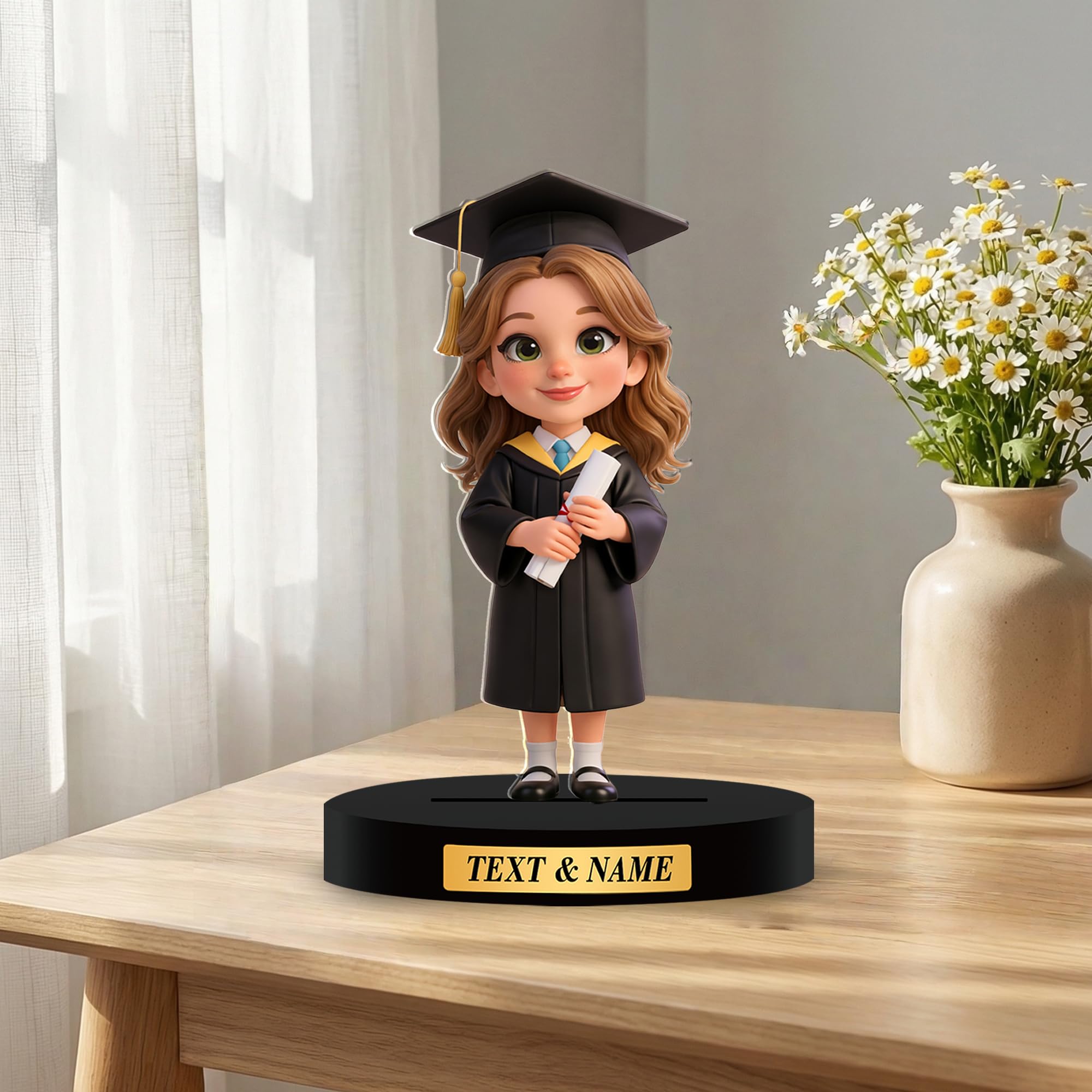 Figuras Graduación Personalizadas a Partir de Fotos, Regalo de Graduación, Decoraciones Escritorio Acrílicas 2D
