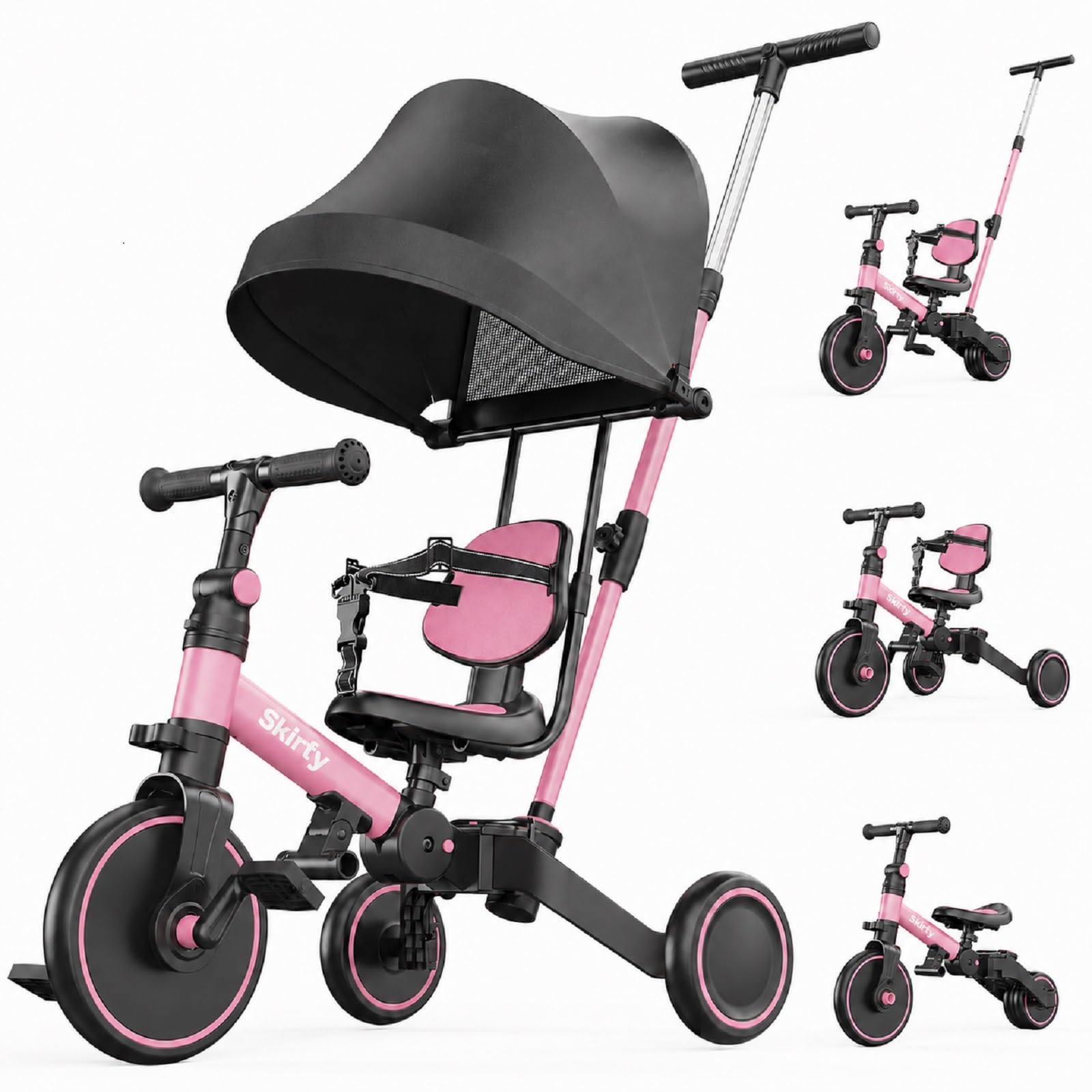Tricycle from 1 Year with Push Bar
