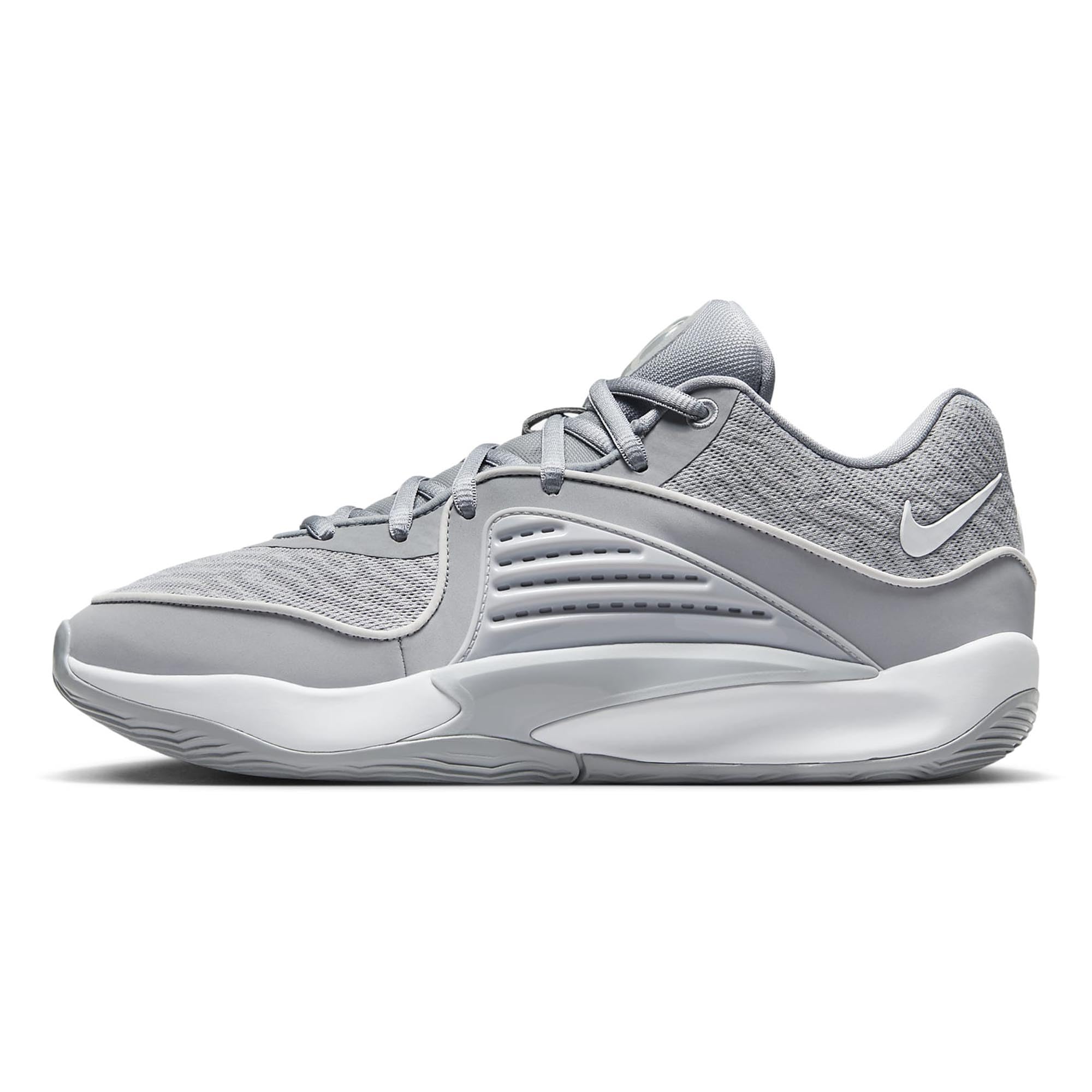 Nike Kid's KD16 Basketball Shoes, Wolf Grey/White, 5 US