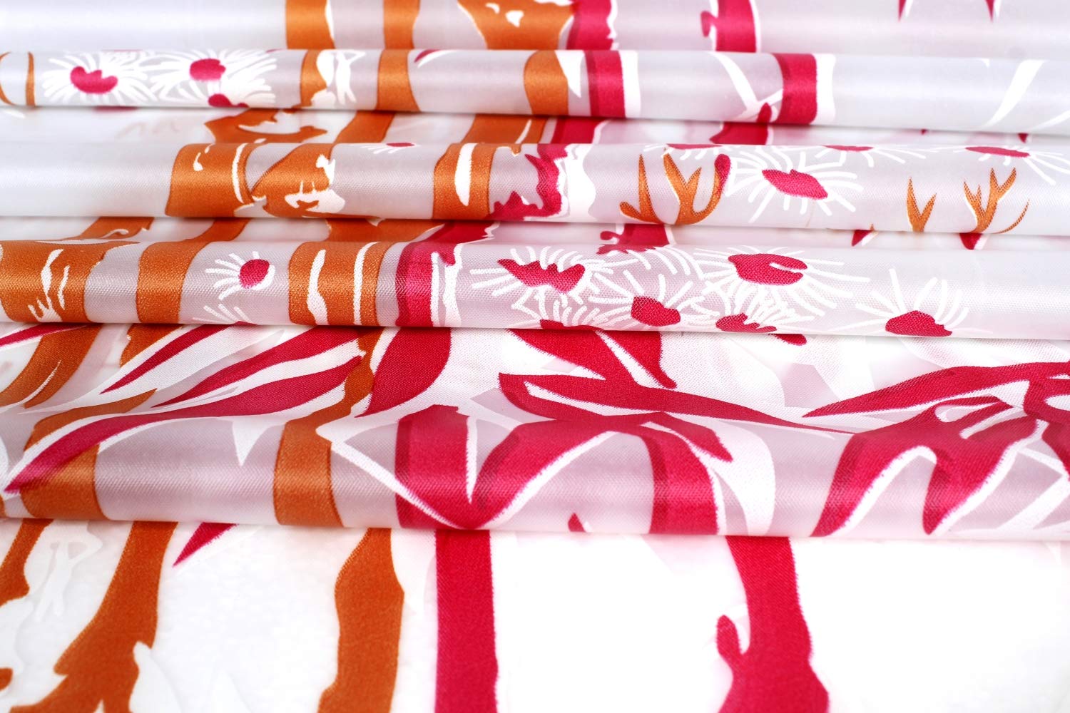 Stylish Pink Bamboo Shower Curtain - 7ft FREE SHIPPING -7