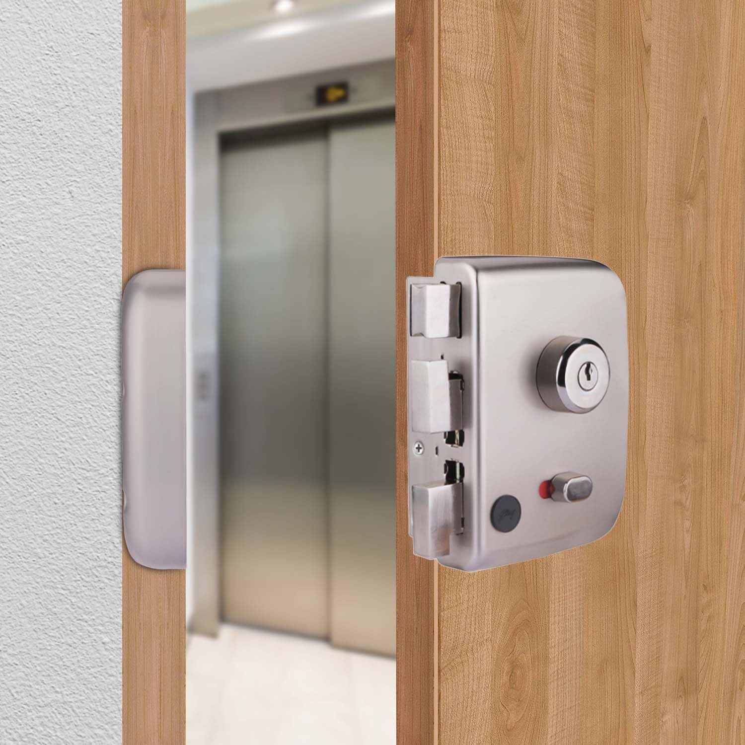 Godrej Rim Lock I Centaur EXS+ I 2C Deadbolt I for Inside/Outside Opening Door & Left/Right Handed Doors I 4 Keys I 15 Years Warranty I Manual Locking I Free Installation* (Satin Nickel) (B0CJY8WG8Y) Amazon Price History, Amazon Price Tracker