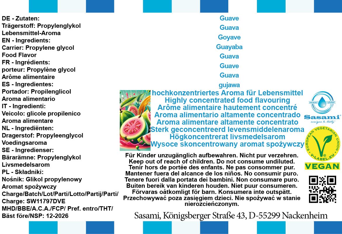 Guave Aroma Konzentrat - Vegan - Sasami - 100ml