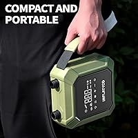 Vista 3 de 20PSI Paddle Board Pump Electric Portable Sup Air Pump-12V DC Car Plug Powered, Auto-Off, The Pilot Whale Mini Inflator & Deflator for Inflatable