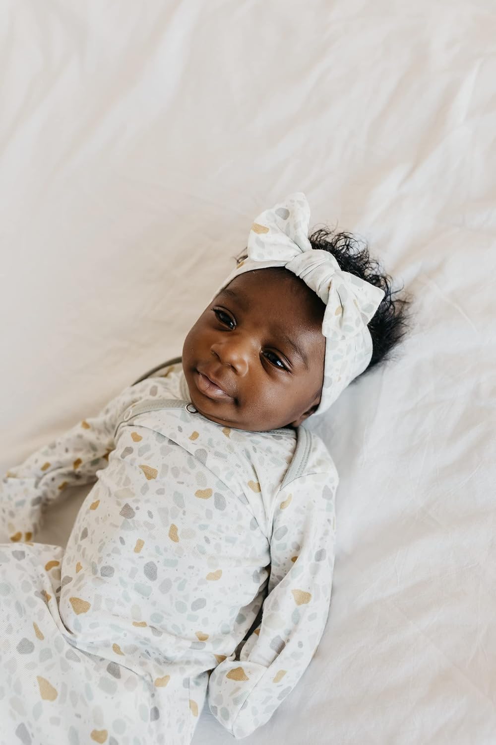 Copper Pearl Baby Bows: Stylish Headbands for Baby Girls, Premium Soft and Stretchy Baby Headbands, Perfect for Newborns, Trendy Designs - Arlo