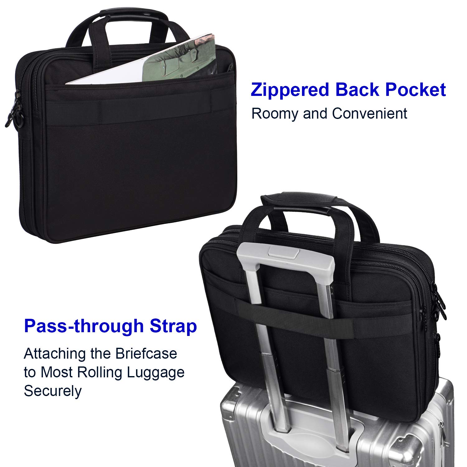 Laptop Bag 15.6 Inch, Business Briefcase for Men Women, 15inch Water