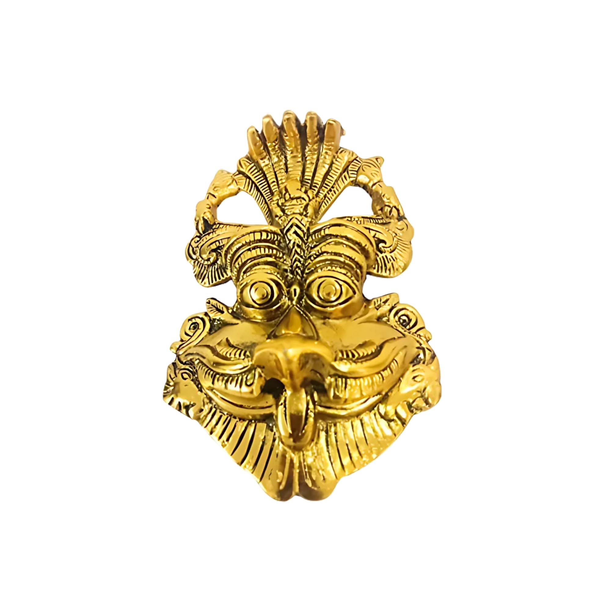 Brass Keerthi Mukudu- Keerthi mukutam- Kirthimukha -Wall Hanging- Evil/Devil Protection