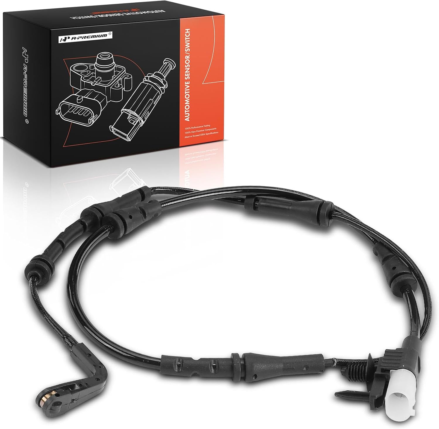 A-Premium Rear Driver or Passenger Brake Pad Wear Sensor Compatible with Land Rover Discovery Sport 2015 2016 2017 - Replace# LR061394, LR072544