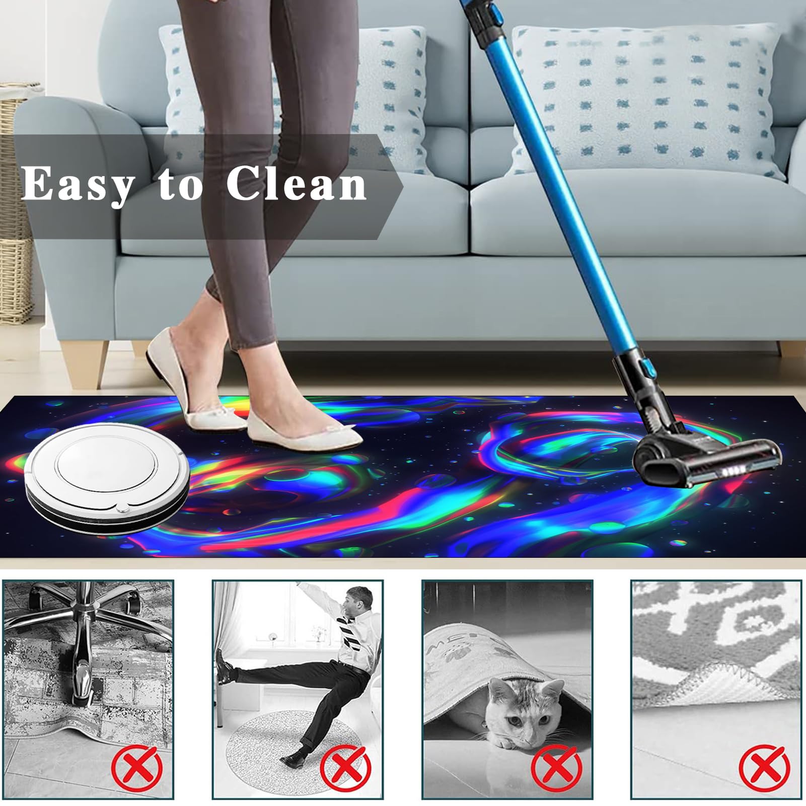 Protector Suelo Silla Ruedas Alfombra Silla Escritorio Antideslizante Alfombra Silla Gaming Alfombra Oficina para Silla con Ruedas Alfombra Protectora Suelo Silla Alfombra Gamer 100 x 140 cm