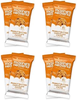 Maxine's Heavenly Gluten Free Cookie Packs - Soft Baked Peanut Butter Chocolate Chunk | Vegan Peanut Butter Cookies Individually Wrapped | Non GMO, Natural Ingredients (8 Count)
