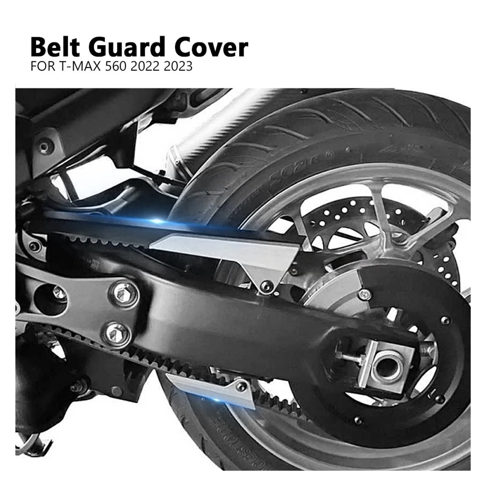 Motorrad Zubehör Gürtel Schutz Abdeckung Schutz Für Ya&maha T-MAX 560 Tech Max TMAX 560 T-MAX560 TMAX560 2020-2025 Kettenradabdeckung