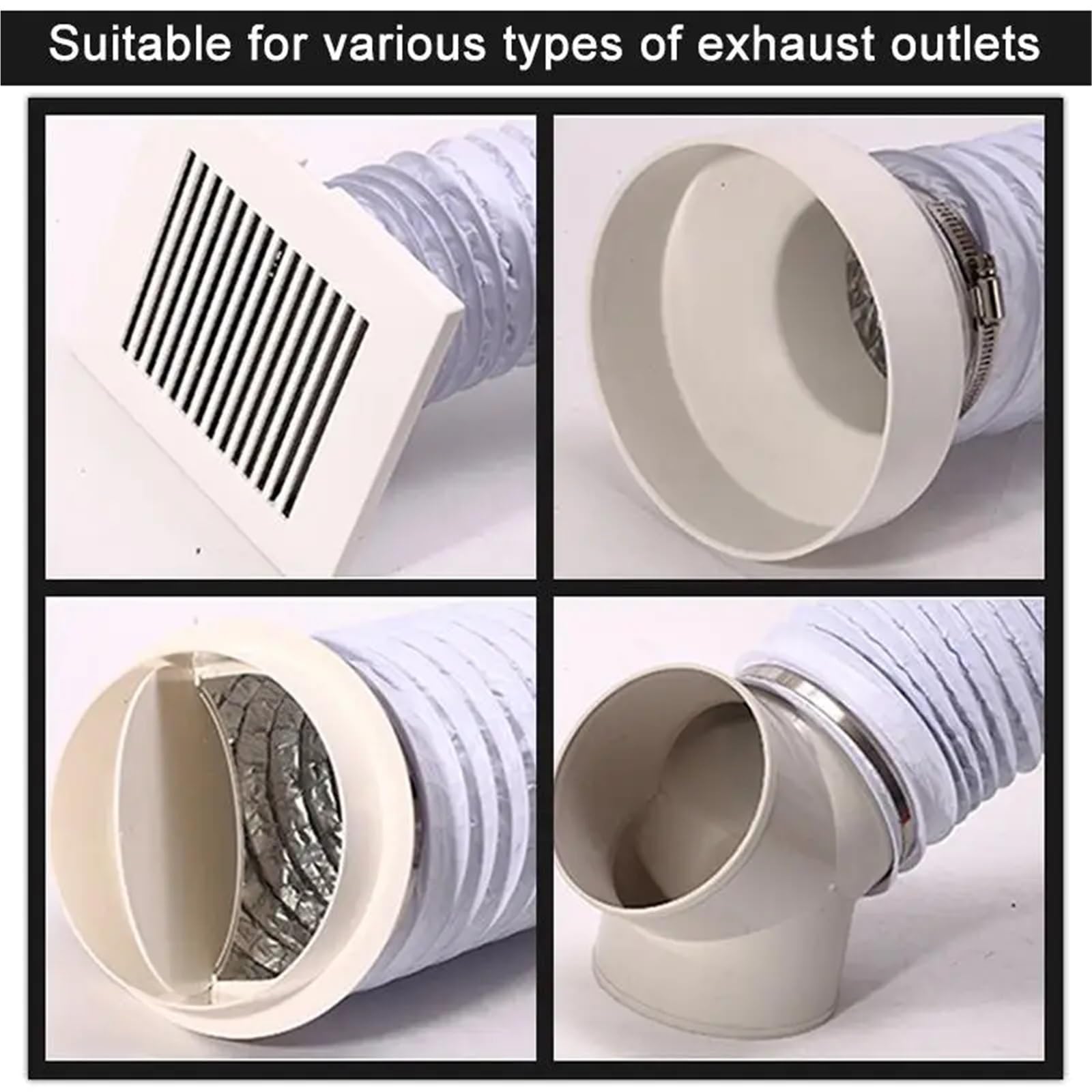 Tubo Ventilación Conducto de aluminio de 1,5 a 6 m, accesorios for mangueras, conductos de ventilación flexibles for cocina, conductos de ventilación for ventiladores en línea, piezas de ventilación(6