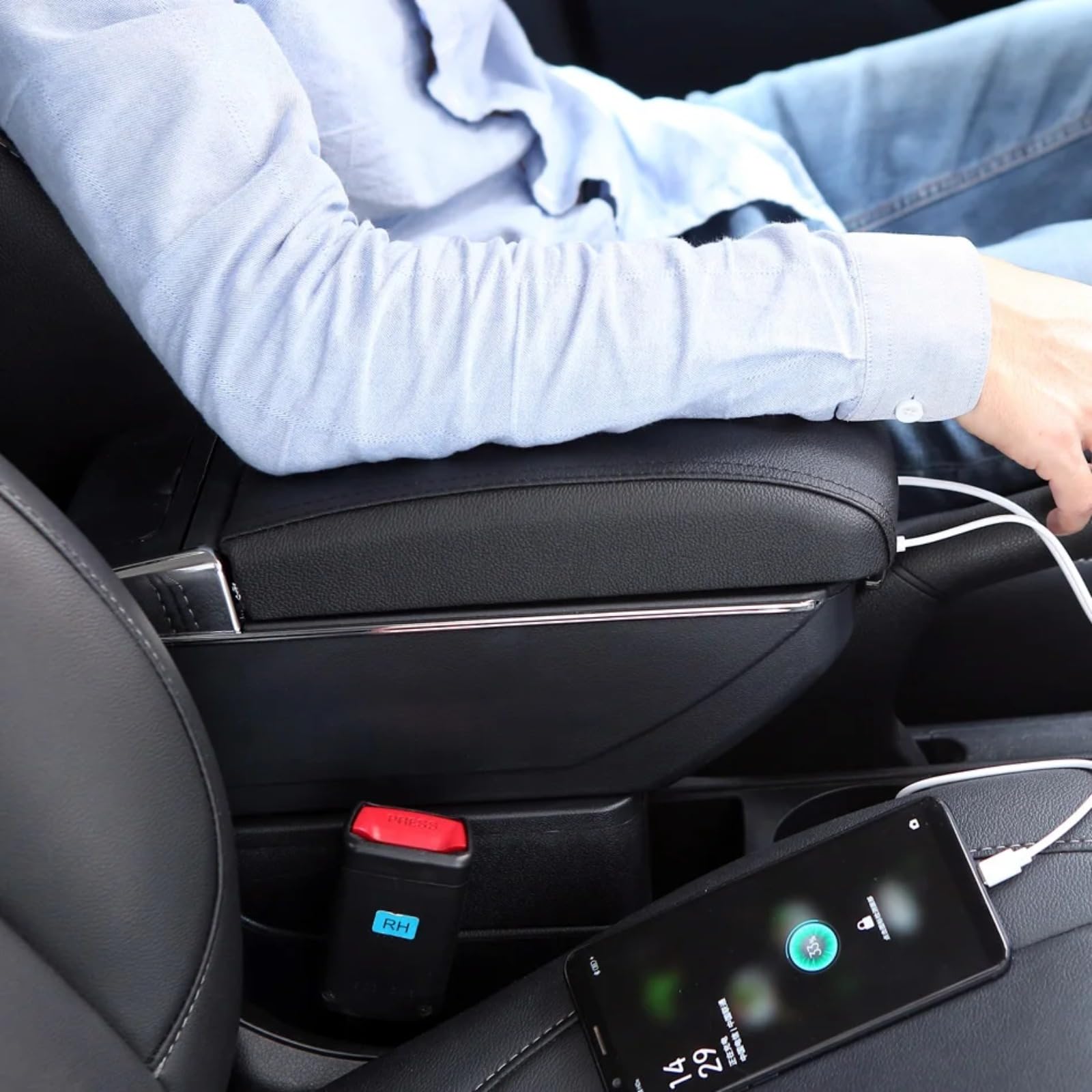 Schowek w podłokietniku Dla Skoda Dla Octavia Dla Yeti Mk2 A5 Schowek w podłokietniku samochodowym Akcesoria samochodowe Części wewnętrzne Prosta instalacja