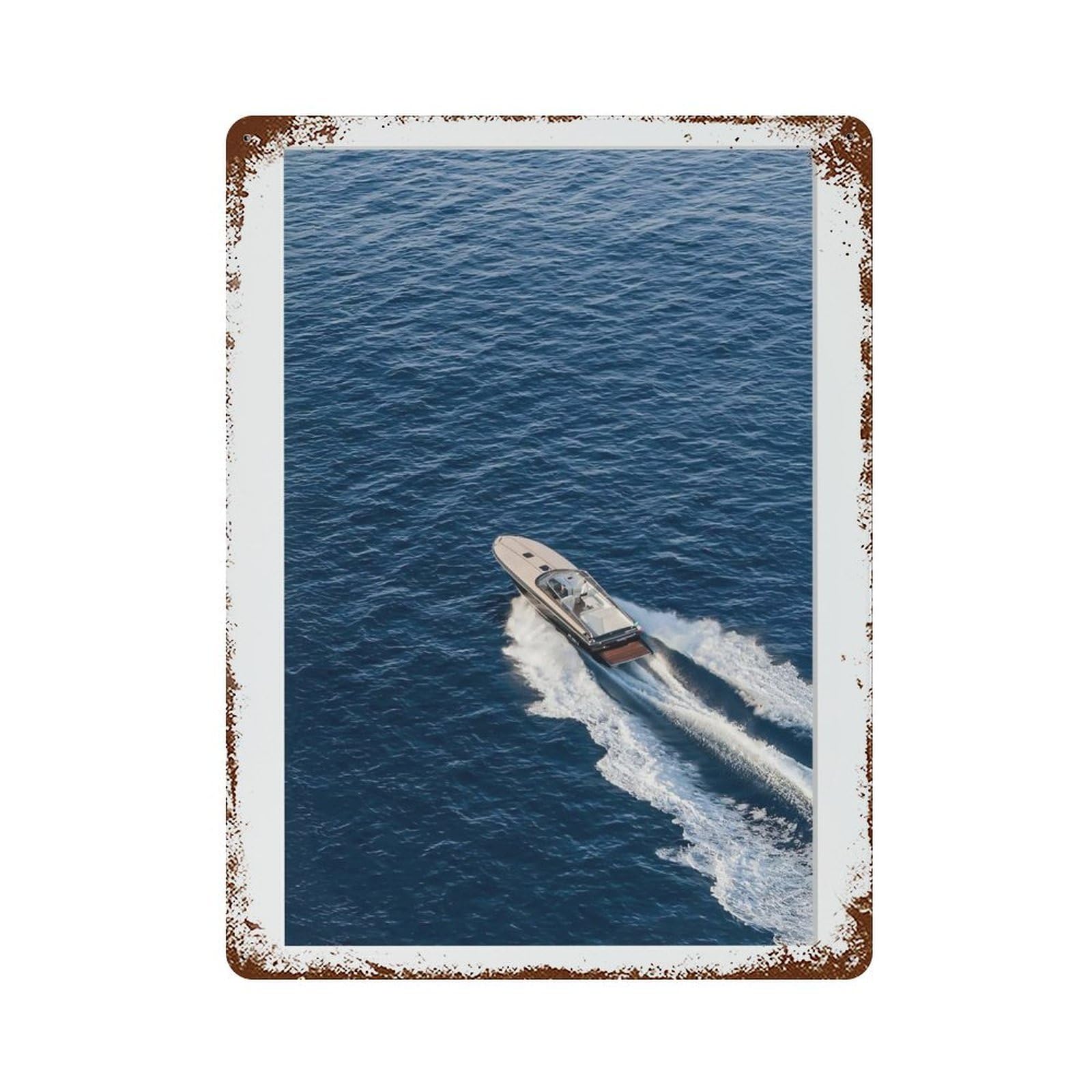 xiaoxiaoshen Yacht Photography S5 Wall Decor Art Metal Tin Poster Modern Home Decor Art Home Bar Shop Decorations Vintage Sign 40x30cm