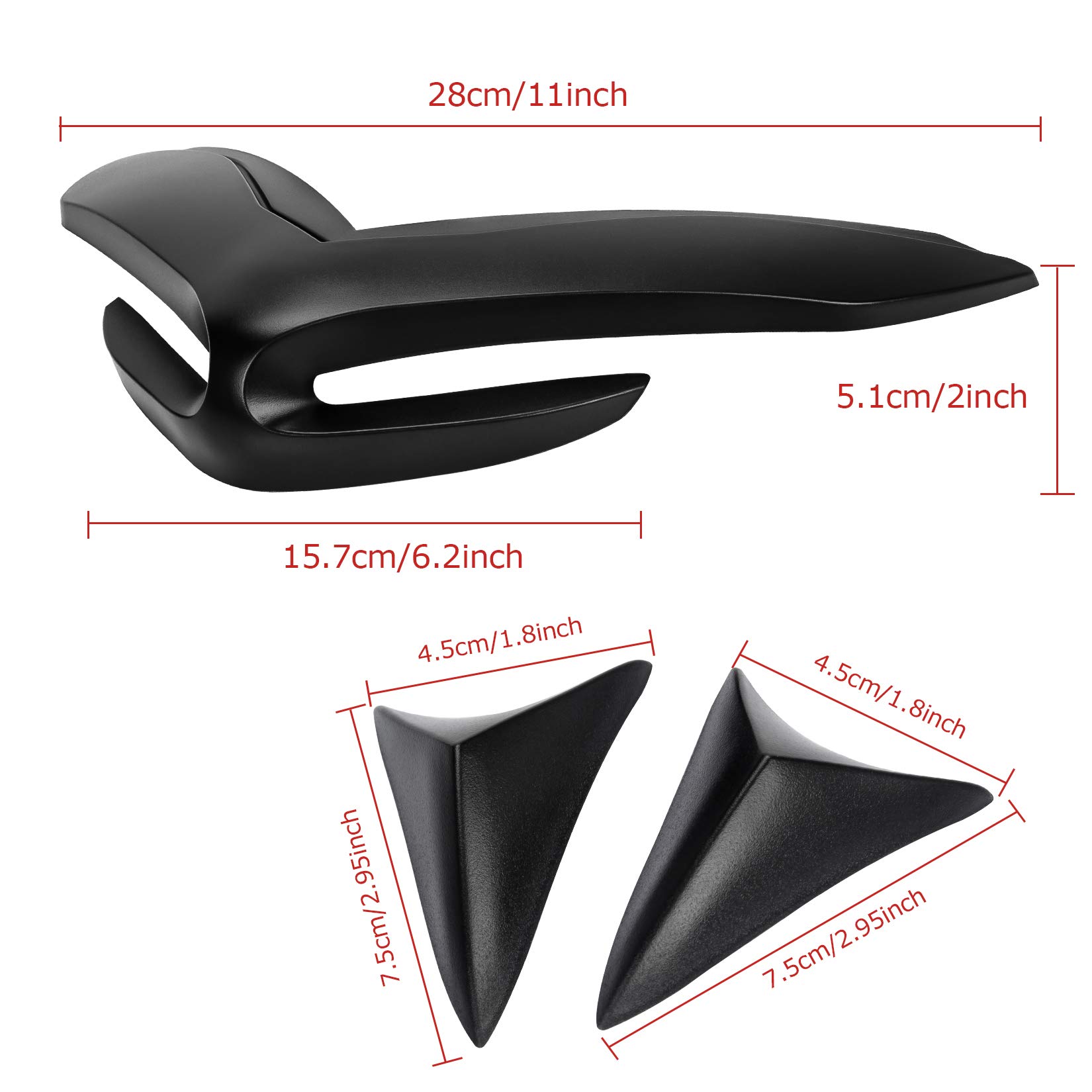 PSLER® Copri Naso Carenatura Anteriore Moto per Z900 2017-2019 (Nero)