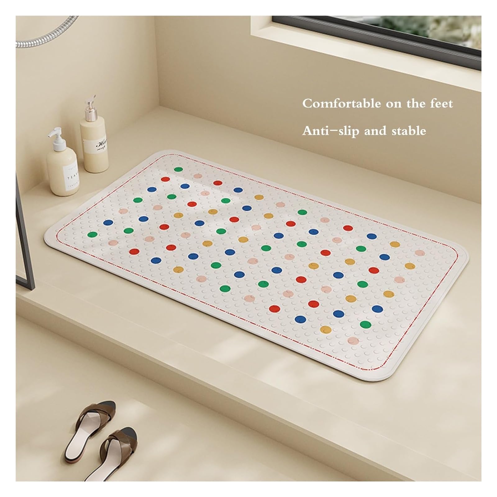 Tapis de bain,Tapis de douche antidérapant Tapis de bain antidérapant for l'intérieur de la baignoire, antidérapant, avec grande ventouse, for baignoire, tapis antidérapant for l'intérieur de la douch