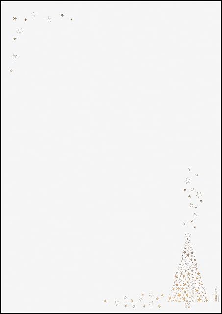 SIGEL DP084 Christmas writing paper "Golden Tree", A4, 90 gsm, 100 sheets