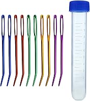 Vista 1 de Aguja de hilo con ojo grande doblada en caja para tapiz, lana de coser, tejer, zurtir