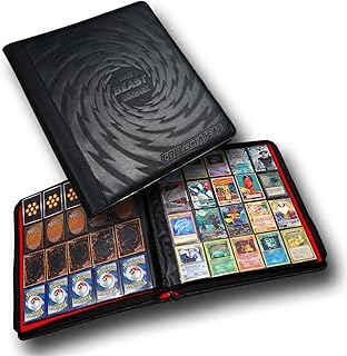1280+ Cards 20 Pocket Card Binder Collector Card Album - Pages Compatible with Pokemon Cards, Sports Cards, Yugioh, MTG and Other TCG - Trading Card Sleeve with Side Loading Pockets