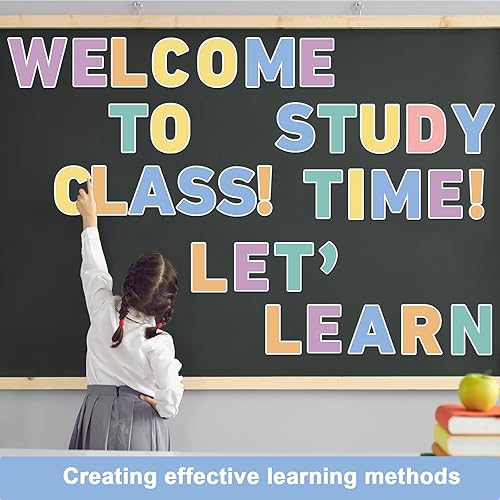 Vista 70 de Qyeahkj Juego de 150 letras grandes de 7 pulgadas y puntuación, color rojo oscuro para aula, para exhibir tablones de anuncios, decoración