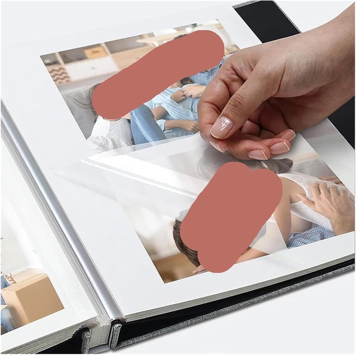 Large Photo Album Self Adhesive 20 Sheets/40 Pages Bookshelf For Family Anniversary Wedding Storage(3pcs)