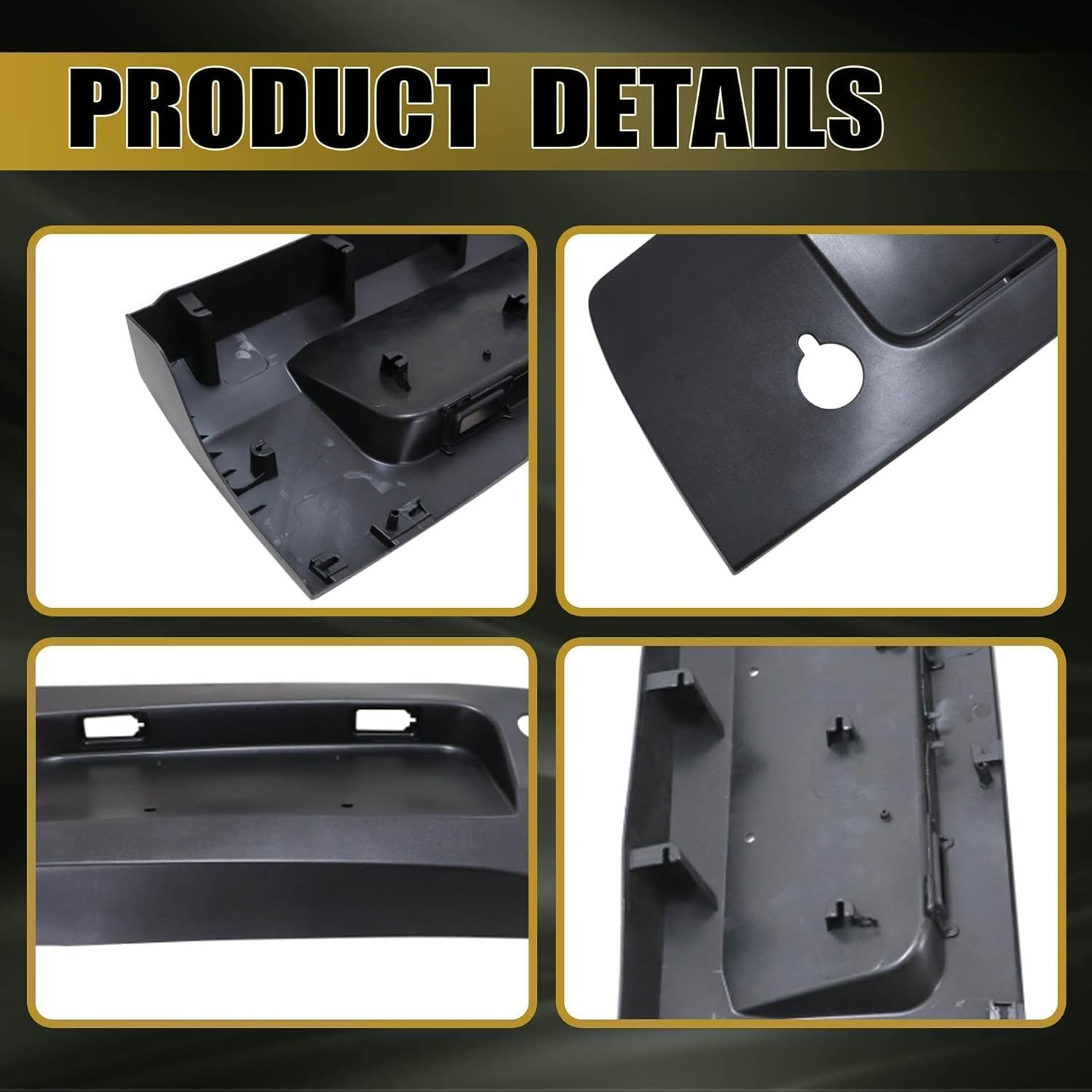 GXARTS Black Right Side Rear Door Molding KK3Z99425B28BC Compatible with Ford Transit 2015-2019