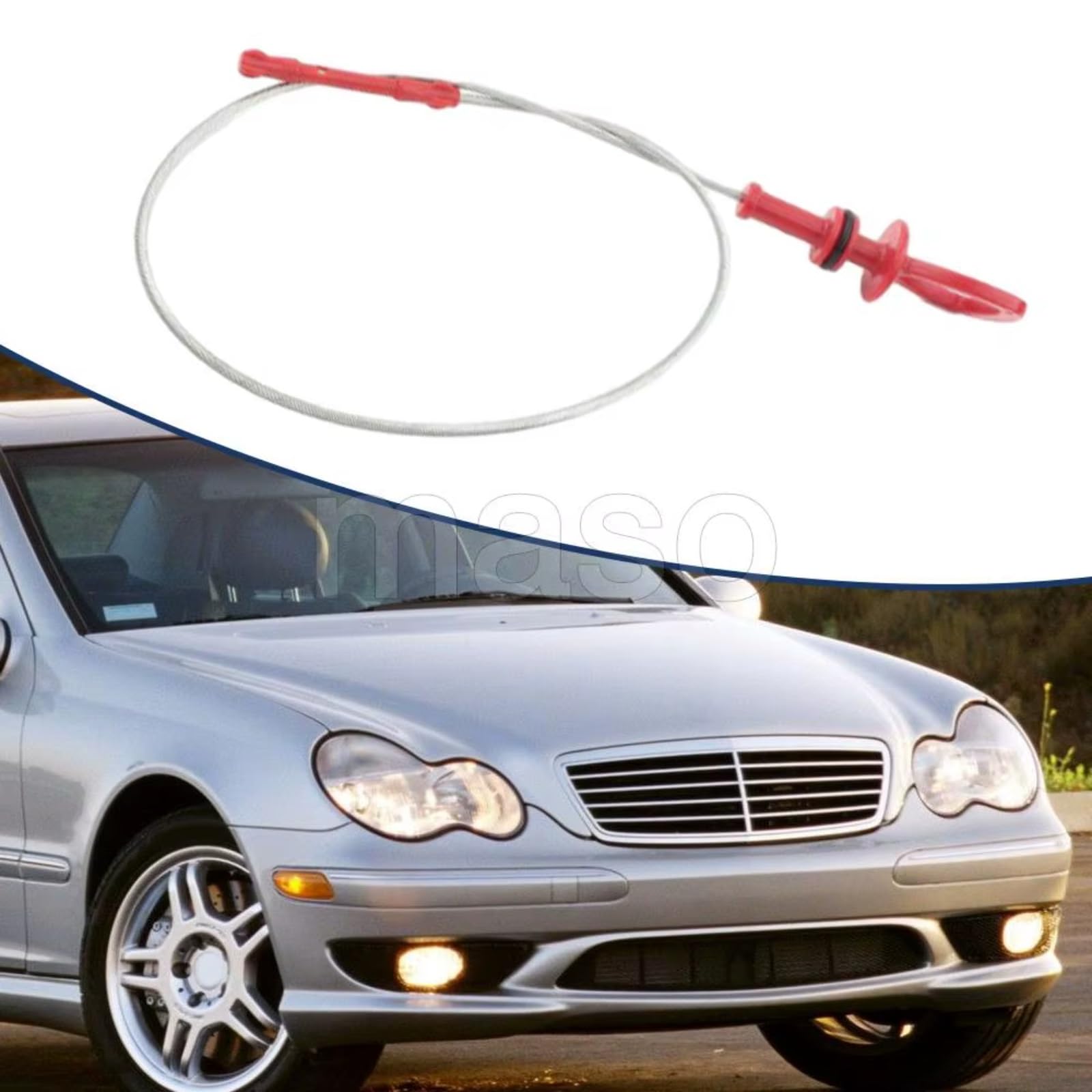 Asta di Livello Olio Motore per Mercedes-Benz Classe E W211 2002-2009, S211 2003-2009, SLK R171 2004-2011, codice 2710100372 A2710100372