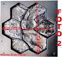 Vista 2 de Concrete Mold DIY Stepping Stone Pavers, Concrete Mold for Path, Cement Mold, Paver Brick Mold, Garden Decor Mold, Pavers for Garden Walkway