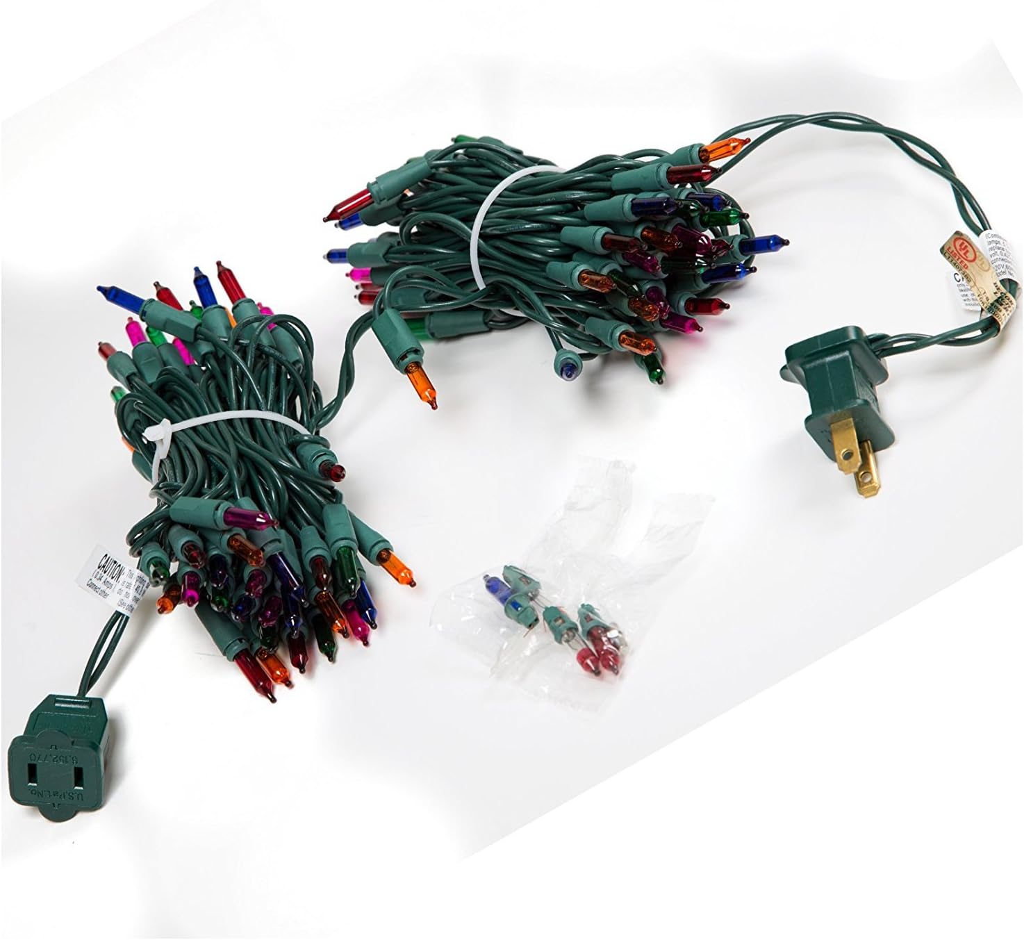 Holiday Wonderland 100 Mini Lights with spare bulbs and fuses