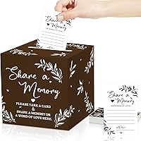 Vista 10 de Pajean 50 tarjetas de memoria para colecciones de vida, tarjetas de memoria, ideas de tarjetas de invitados para funerales, graduaciones, bodas