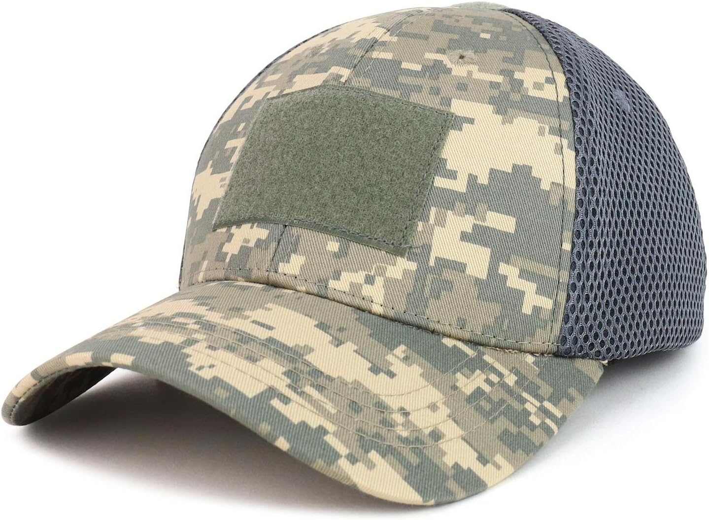 Armycrew Hook and Loop Patch Flex Fitting Tactical Air Mesh Back Cap