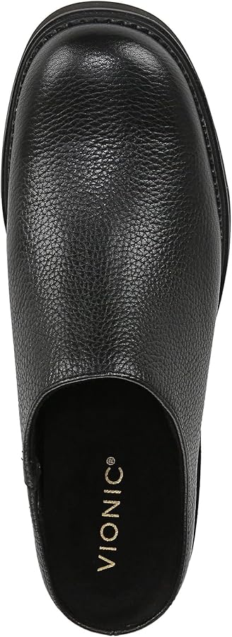 Amazon.com | Vionic Women's Fairfax Mule, Black Leather, 6 | Mules