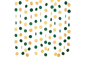 Green and Yellow Graduation Circle Garland