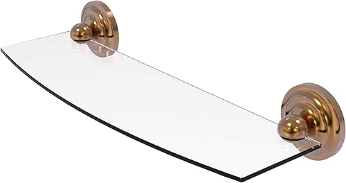 Miniatura 15 de Allied Brass R-33/24-ABZ R 33 Regal Collection - Estantería de cristal de 24 pulgadas, bronce antiguo Bronce antiguo,Gris mate,Mate blanco,Bronce