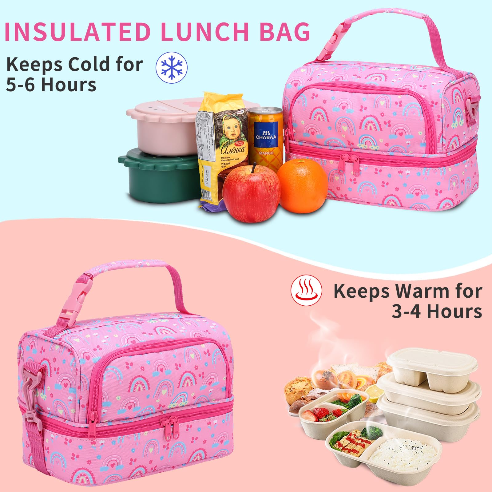 KD Essentials Kühltasche &ap; Lunch-Tasche – Isolierte Thero-Tasche Zu Kühlen Und Warhalten Von