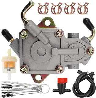 Vacuum Fuel Pump, Compatible with Yamaha Rhino 450 660, UTV YXR450 YXR660 Fuel Pump, Replace 5UG-13910-01-0 5UG13910010