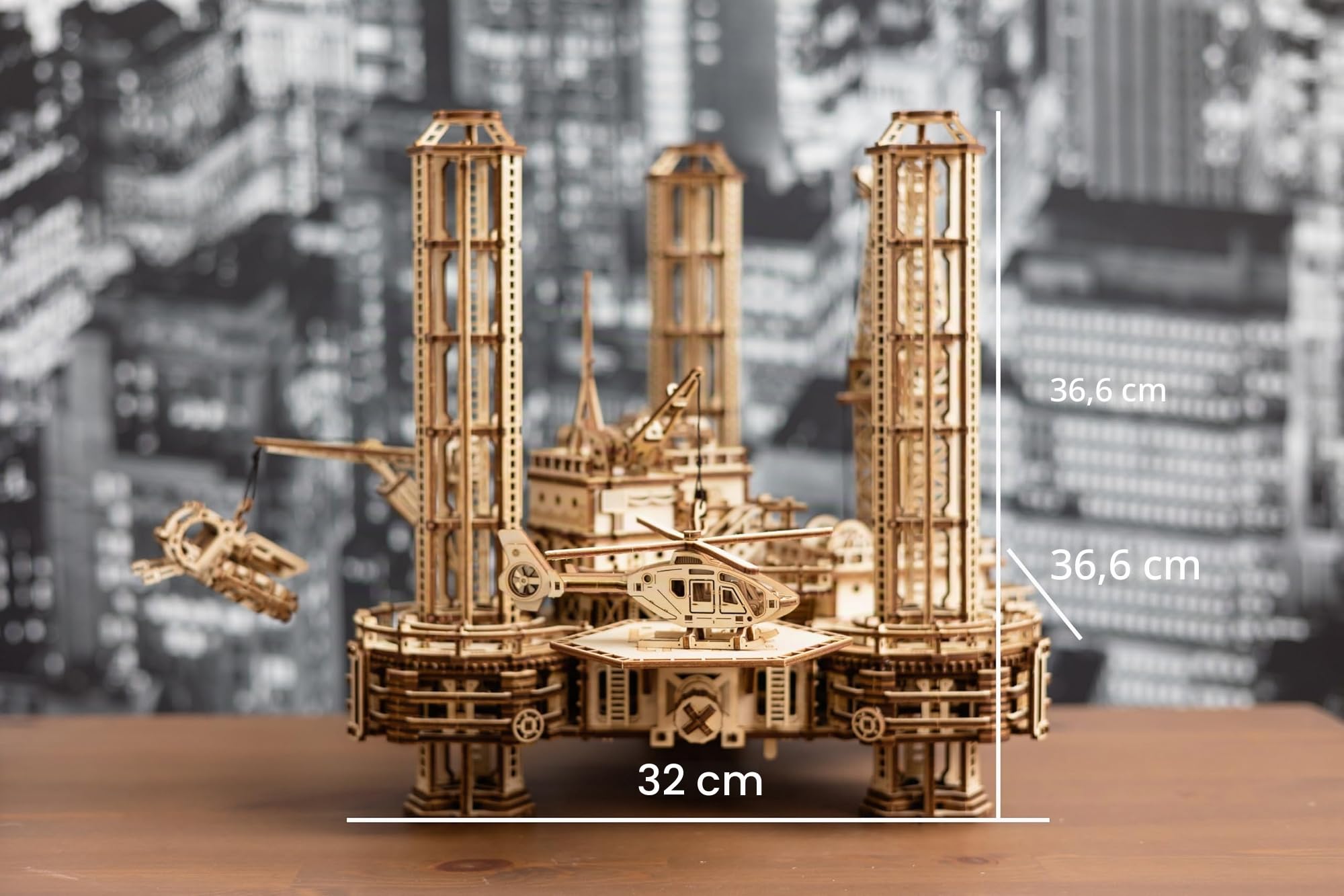 Wood Trick Puzzle 3D in legno per adulti e bambini da costruire, piattaforma mobile interattiva, modelli in legno, ingegneria, progetti fai da te, meccanici, puzzle in legno 3D, kit per adulti