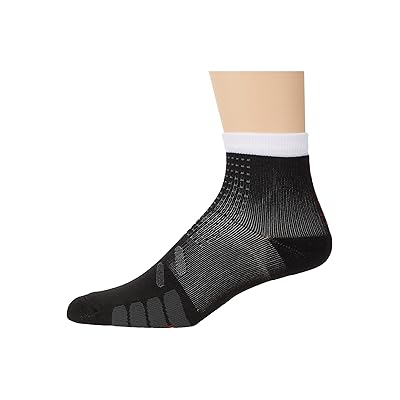 Eurosock Bike Quarter Compression Crew Cut Socks Shoes Black