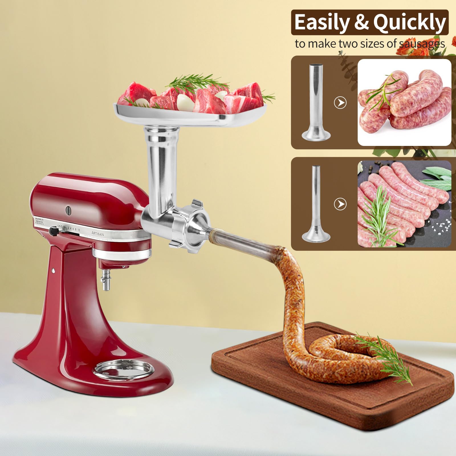 Amazon | KitchenAidスタンドミキサー用ミートグラインダー