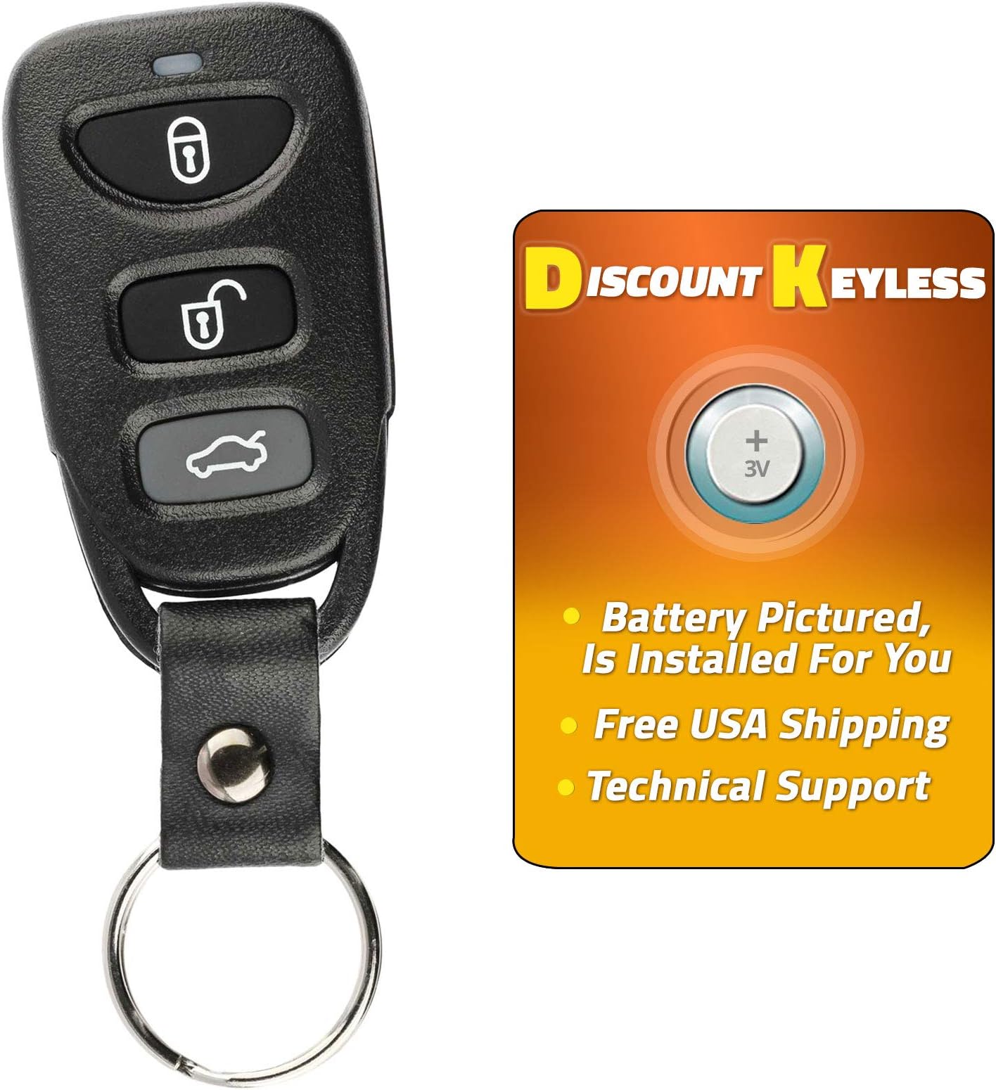 For 07-10 Hyundai Elantra 06-10 Sonata 2006.5 Kia Optima Keyless Entry Remote Key Fob OSLOKA-310T