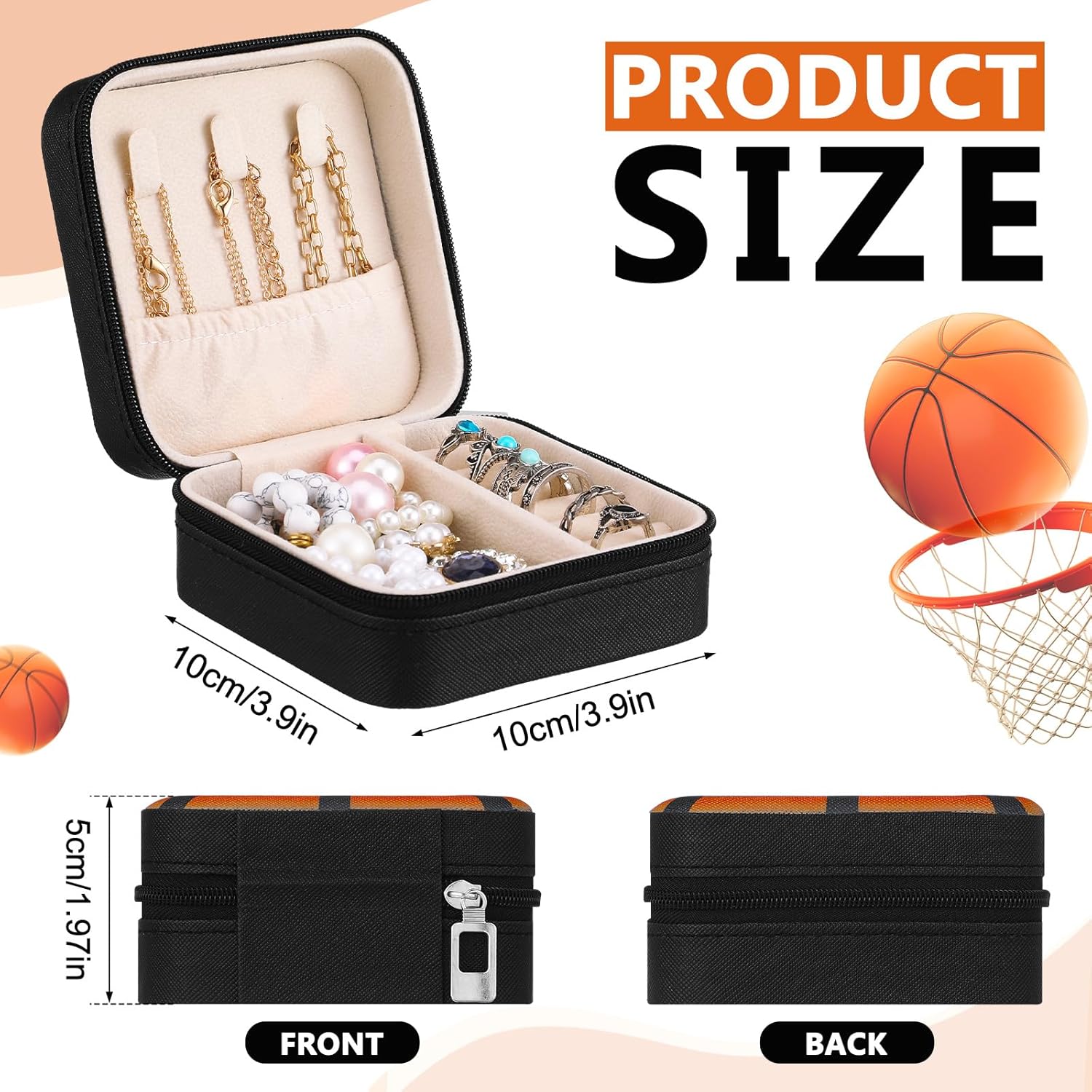 Kenning 9 Pcs Basketball Gifts for Women Jewelry Box Sports Lover Player Birthday Gifts for Players Team