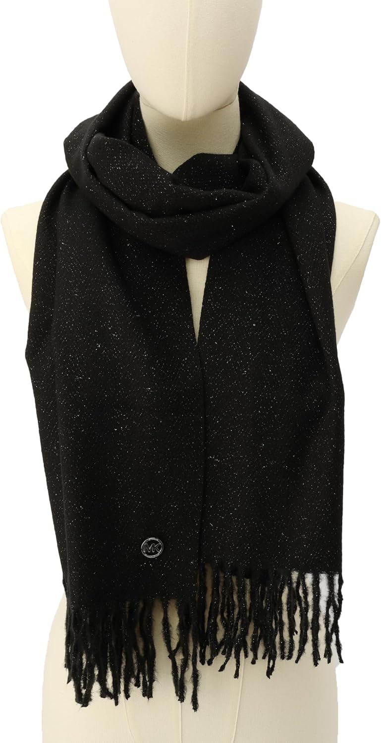 Michael Kors Womens Metallic Herringbone Wrap, Stylish Fashion Accessory - Image 2